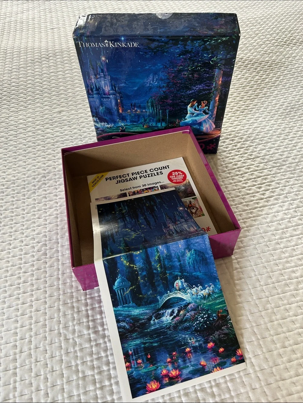 Thomas Kinkade Disney Cinderella 750 piece puzzle 24 x 18 inches
